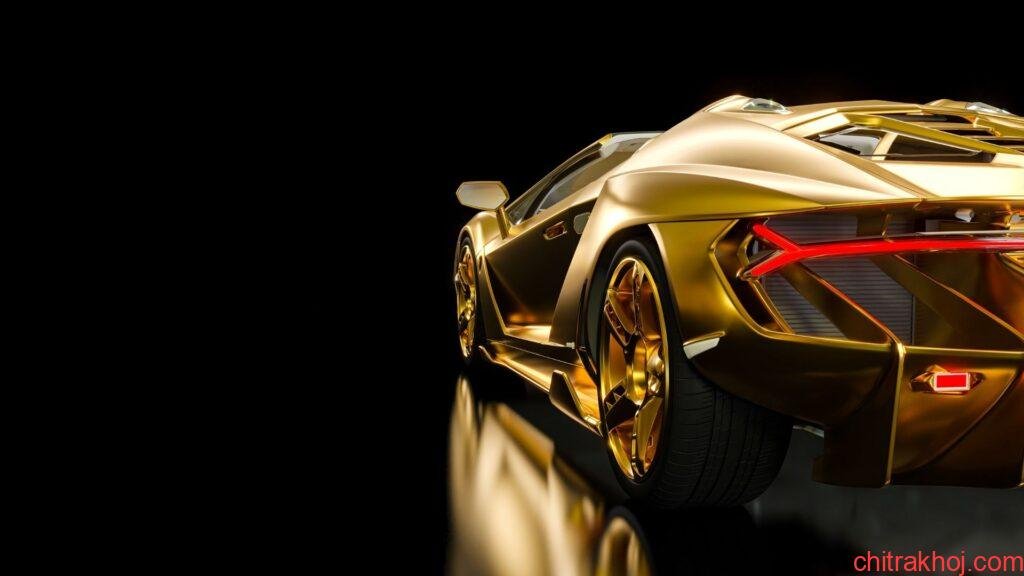 golden-sports-car-wallpaper